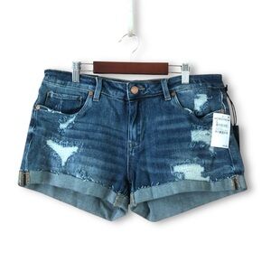 Blank NYC The Fulton Roll Up Distressed Shorts NWT Size 29